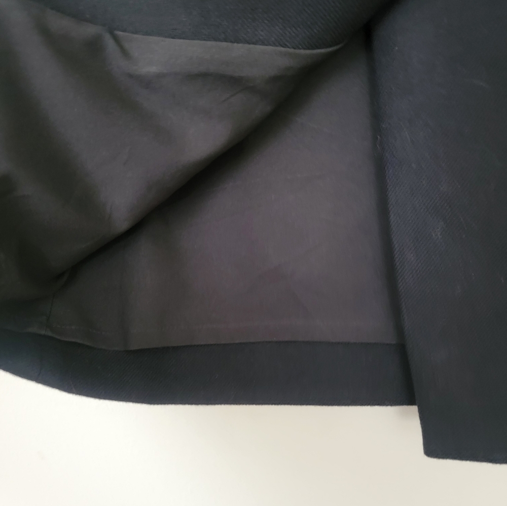 J. Crew Elegant Wool Black Pencil Skirt - Picture 3 of 8